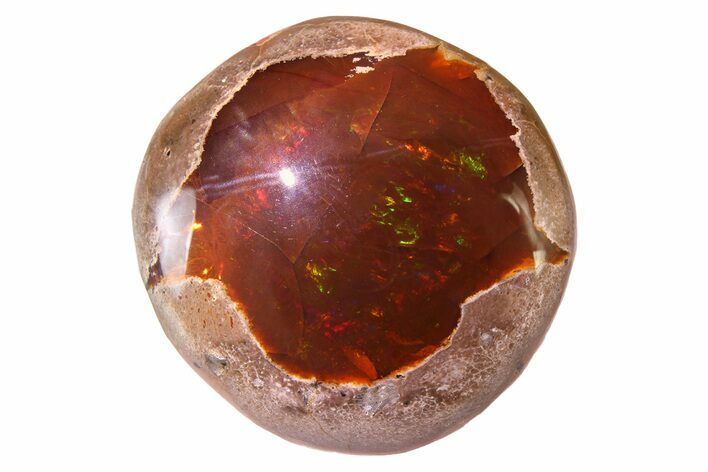 Polished Ethiopian Chocolate Opal Nodule - Yita Ridge #316174